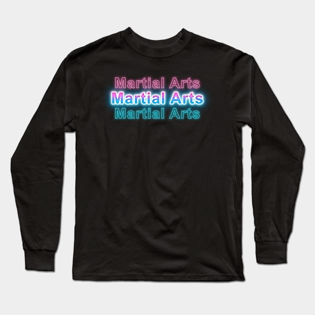 Martial Arts Long Sleeve T-Shirt by Sanzida Design